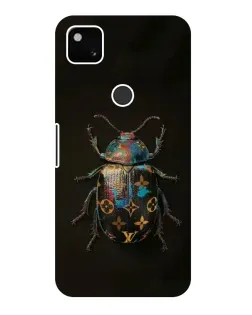 Чехол для Google Pixel 4a с картинкой «LV — мраморный принт»