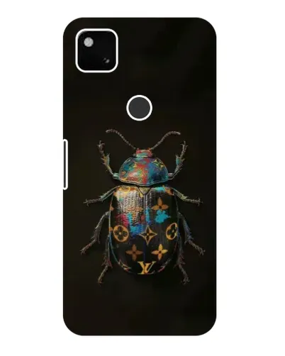 Чехол для Google Pixel 4a с картинкой «LV — мраморный принт»