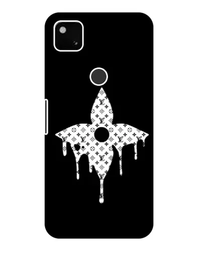 Чехол для Google Pixel 4a с картинкой «Цветочная монограмма»