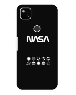 Чехол для Google Pixel 4a с картинкой «NASA — технический принт»