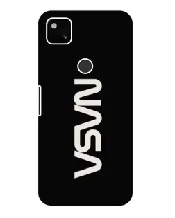 Чехол для Google Pixel 4a с картинкой «NASA — вертикальный логотип»
