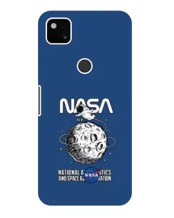 Чехол для Google Pixel 4a с картинкой «NASA — лунная миссия»