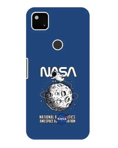 Чехол для Google Pixel 4a с картинкой «NASA — лунная миссия»