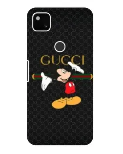 Чехол для Google Pixel 4a с картинкой «Микки Маус Gucci»