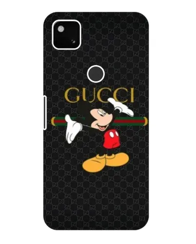 Чехол для Google Pixel 4a с картинкой «Микки Маус Gucci»