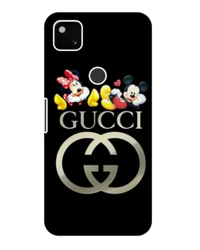 Чехол для Google Pixel 4a с картинкой «Gucci — герои Disney»
