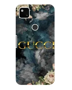Чехол для Google Pixel 4a с картинкой «Абстрактные цветы Gucci»