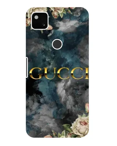 Чехол для Google Pixel 4a с картинкой «Абстрактные цветы Gucci»