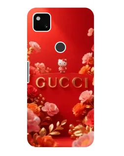 Чехол для Google Pixel 4a с картинкой «Gucci — золотой сад»