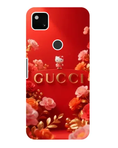 Чехол для Google Pixel 4a с картинкой «Gucci — золотой сад»