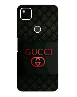 Чехол для Google Pixel 4a с картинкой «Gucci — стеганый черный»