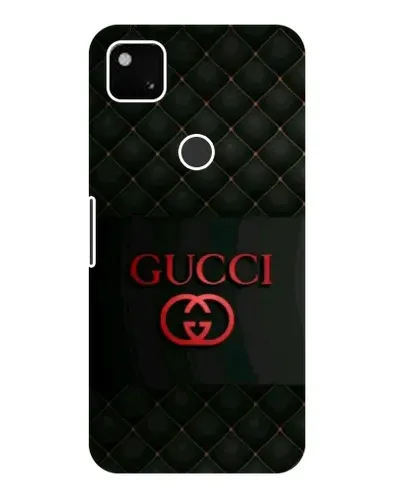 Чехол для Google Pixel 4a с картинкой «Gucci — стеганый черный»