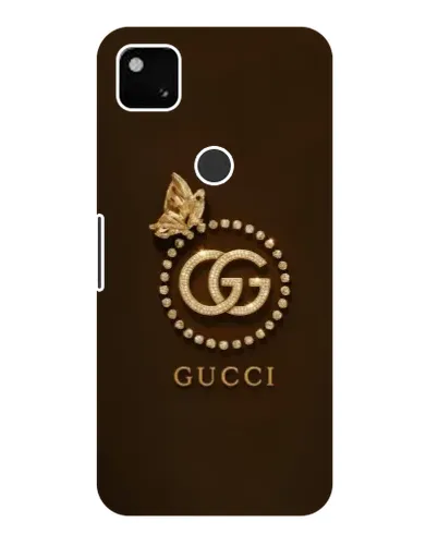 Чехол для Google Pixel 4a с картинкой «Gucci — золотая бабочка»