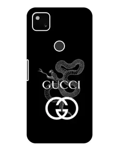 Чехол для Google Pixel 4a с картинкой «Gucci — серебряная змея»