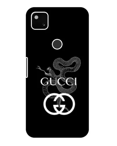 Чехол для Google Pixel 4a с картинкой «Gucci — серебряная змея»