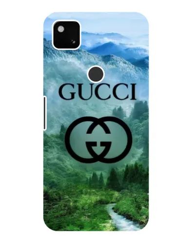 Чехол для Google Pixel 4a с картинкой «Gucci — горный пейзаж»