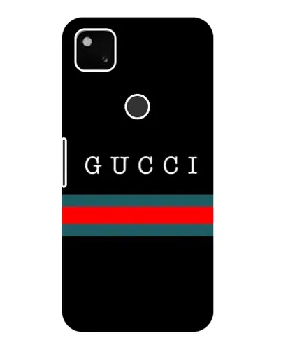 Чехол для Google Pixel 4a с картинкой «Gucci — красный пояс»