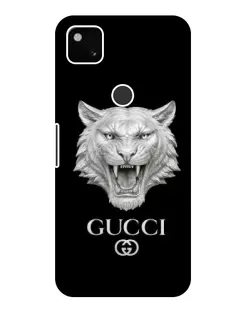 Чехол для Google Pixel 4a с картинкой «Gucci — серебряный лев»