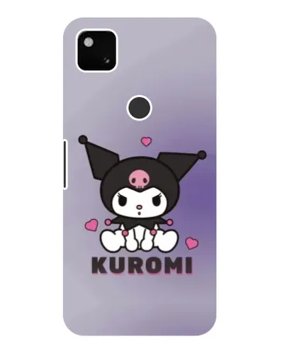 Чехол для Google Pixel 4a с картинкой «Kuromi — фиолетовый арт»