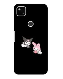 Чехол для Google Pixel 4a с картинкой «My Melody и Kuromi»