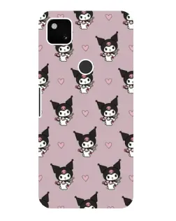 Чехол для Google Pixel 4a с картинкой «Kuromi — ночной сон»