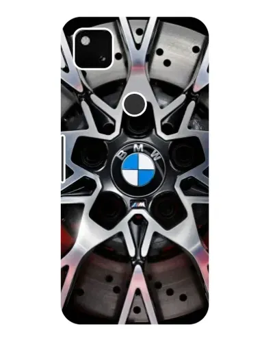 Чехол для Google Pixel 4a с картинкой «BMW — деталь диска»