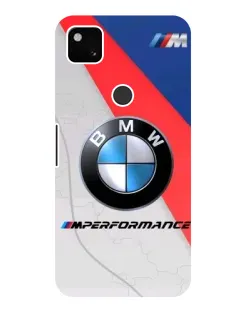 Чехол для Google Pixel 4a с картинкой «BMW Performance стиль»