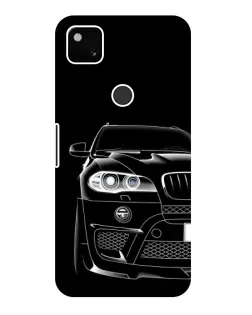 Чехол для Google Pixel 4a с картинкой «Темный силуэт BMW»