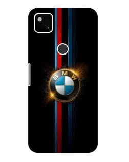 Чехол для Google Pixel 4a с картинкой «BMW M-Power неон»