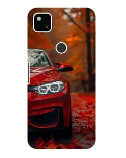 Чехол для Google Pixel 4a с картинкой «Осенняя BMW M4»