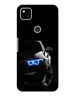 Чехол для Google Pixel 4a с картинкой «BMW — ночной взгляд»