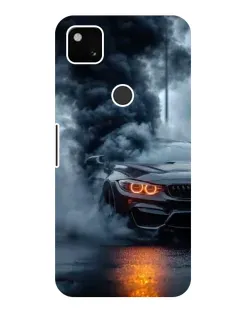 Чехол для Google Pixel 4a с картинкой «BMW M-Power — абстракция»