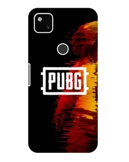 Чехол для Google Pixel 4a с картинкой «Яркий логотип PUBG»