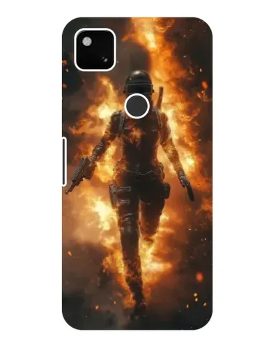Чехол для Google Pixel 4a с картинкой «BMW — скорость в дожде»