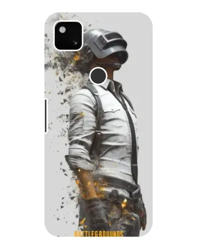 Чехол для Google Pixel 4a с картинкой «PUBG — боец в пыли»