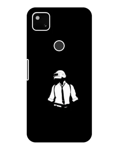 Чехол для Google Pixel 4a с картинкой «PUBG — белый шлем»
