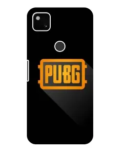 Чехол для Google Pixel 4a с картинкой «PUBG — рамка лого»