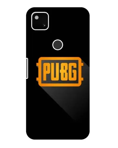 Чехол для Google Pixel 4a с картинкой «PUBG — рамка лого»