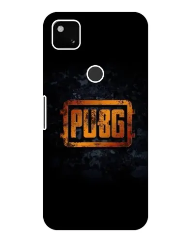 Чехол для Google Pixel 4a с картинкой «PUBG — золотой логотип»