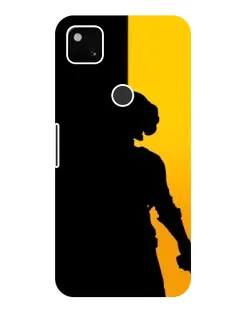 Чехол для Google Pixel 4a с картинкой «Тень воина PUBG»