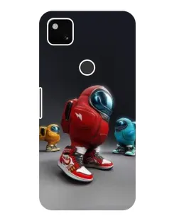 Чехол для Google Pixel 4a с картинкой «Among Us — 3D стиль»