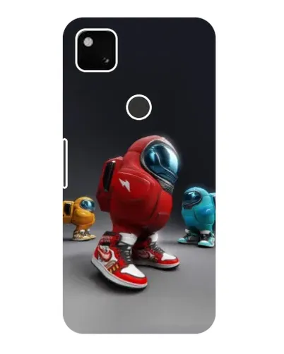 Чехол для Google Pixel 4a с картинкой «Among Us — 3D стиль»