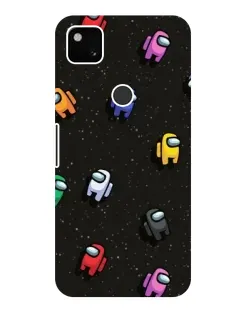 Чехол для Google Pixel 4a с картинкой «Космический паттерн Among Us»