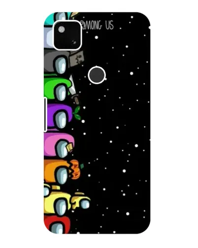 Чехол для Google Pixel 4a с картинкой «Команда Among Us»