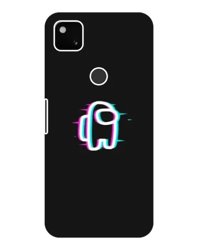 Чехол для Google Pixel 4a с картинкой «Among Us неон»