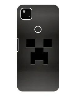 Чехол для Google Pixel 4a с картинкой «Черный крипер градиент»