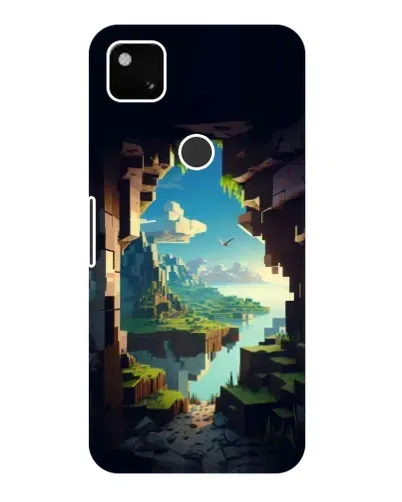Чехол для Google Pixel 4a с картинкой «Вид из пещеры»
