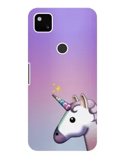 Чехол для Google Pixel 4a с картинкой «Единорог градиент»