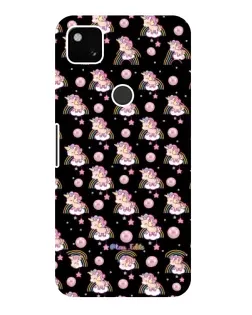 Чехол для Google Pixel 4a с картинкой «Magic Unicorn паттерн»