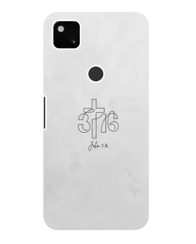 Чехол для Google Pixel 4a с картинкой «Иоанна 3:16 Крест»
